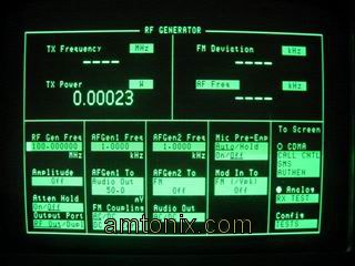 RF Generator Screen